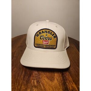Coors X Wrangler American Originals Inside Artwork Adjustable Hat Ivory New